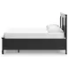 Lanolee Black Queen Storage Panel Bed