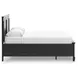 Lanolee Black Queen Storage Panel Bed