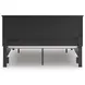 Lanolee Black California King Storage Panel Bed
