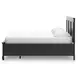Lanolee Black California King Storage Panel Bed