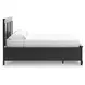 Lanolee Black California King Storage Panel Bed