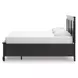Lanolee Black King Storage Panel Bed