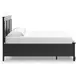 Lanolee Black King Storage Panel Bed