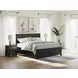 Lanolee Black King Storage Panel Bed