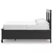 Lanolee Black Full Storage Panel Bed