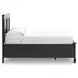 Lanolee Black Full Storage Panel Bed
