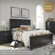 Lanolee Black Full Panel Bed
