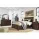 Porter Rustic Brown 7 Drawer Dresser and Arched Mirror