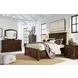 Porter Rustic Brown 7 Drawer Dresser and Arched Mirror