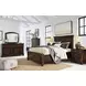 Porter Rustic Brown 7 Drawer Dresser and Arched Mirror