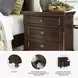 Porter Rustic Brown 2 Drawer Nightstand