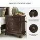 Porter Rustic Brown 2 Drawer Nightstand