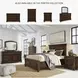 Porter Rustic Brown 2 Drawer Nightstand