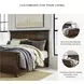 Porter Rustic Brown King Panel Bed