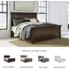 Porter Rustic Brown King Panel Bed