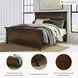 Porter Rustic Brown King Panel Bed