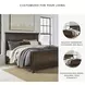 Porter Rustic Brown California King Panel Bed