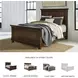 Porter Rustic Brown Queen Panel Bed