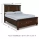 Porter Rustic Brown Queen Panel Storage Bed