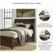 Porter Rustic Brown Sleigh Queen Storage Bed