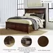 Porter Rustic Brown King Panel Storage Bed
