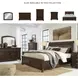 Porter Rustic Brown Sleigh King Storage Bed