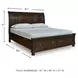 Porter Rustic Brown Sleigh King Storage Bed