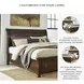Porter Rustic Brown Sleigh King Storage Bed