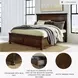 Porter Rustic Brown California King Panel Storage Bed