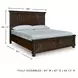 Porter Rustic Brown California King Panel Storage Bed