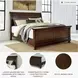 Porter Rustic Brown King Sleigh Bed