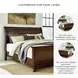 Porter Rustic Brown King Sleigh Bed