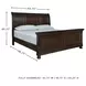 Porter Rustic Brown California King Sleigh Bed