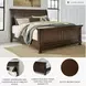 Porter Rustic Brown California King Sleigh Bed