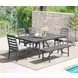 Navarro Outdoor Dining White Upholstered Outdoor Side Chair Set of 2