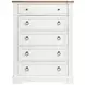 Crownfall Whisper White and Cerused Nutmeg Panel Bedroom Set