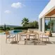 Rader Gray Performance Fabric Outdoor Dining Chair Set Of 2