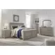 Lettner Light Gray 7 Drawer Dresser and Arched Mirror