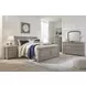 Lettner Light Gray 7 Drawer Dresser and Arched Mirror