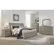 Lettner Light Gray 7 Drawer Dresser and Arched Mirror