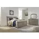 Lettner Light Gray 7 Drawer Dresser and Arched Mirror