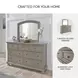 Lettner Light Gray 7 Drawer Dresser