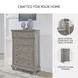 Lettner Light Gray Large 5 Drawer Chest