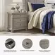 Lettner Light Gray 2 Drawer Nightstand