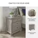 Lettner Light Gray 2 Drawer Nightstand