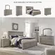 Lettner Light Gray 2 Drawer Nightstand