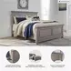 Lettner Light Gray Queen Panel Bed