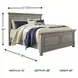 Lettner Light Gray Queen Panel Bed