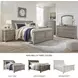 Lettner Light Gray King Sleigh Bed