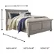 Lettner Light Gray King Sleigh Bed